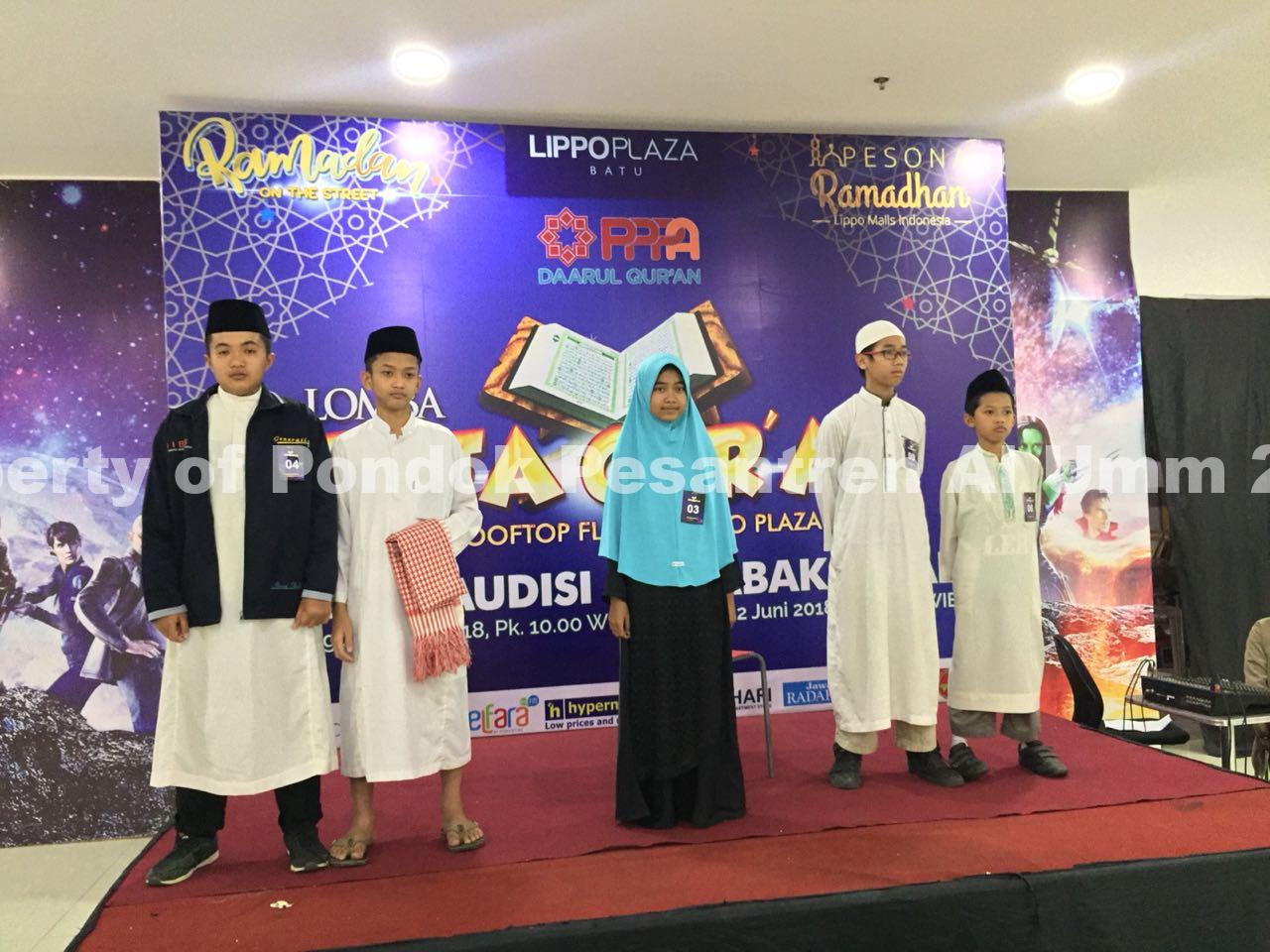 FINALIS DUTA QUR’AN 2018 DIBORONG SMP ISLAM AL-UMM