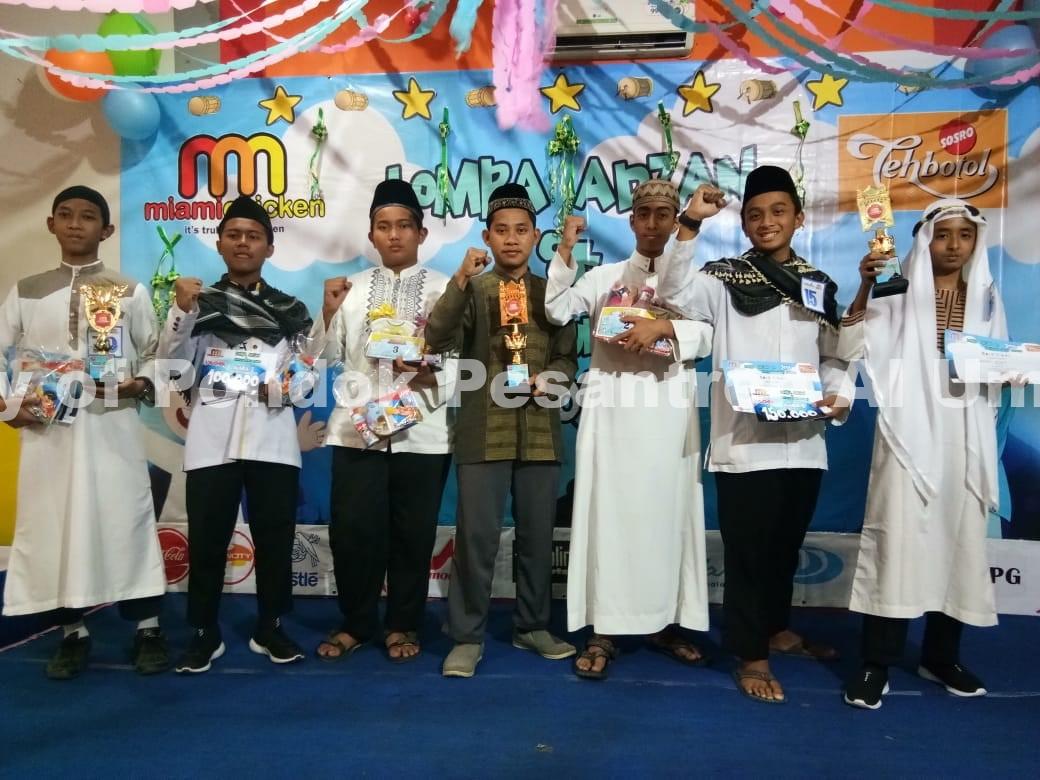 6 Santri SMP Islam al-Umm Juara Adzan Miami Chicken Se-Malang Raya