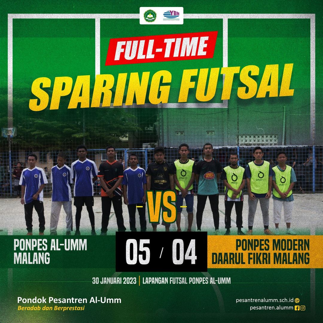 Sparing Futsal Ponpes Al-Umm Malang Vs Ponpes Modern Darul Fikri