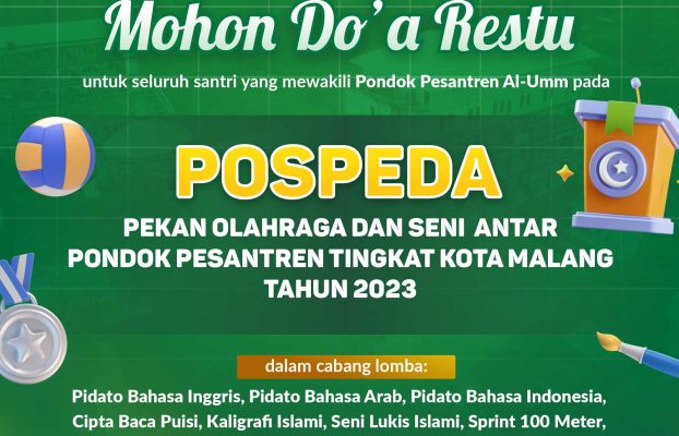 Pondok Pesantren Al-Umm Raih 5 Medali, Peringkat 6 POSPEDA Kota Malang 2023